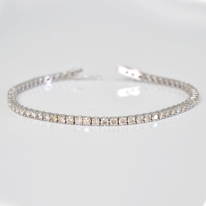 White Gold light brown diamondsTennis bracelet (4.0ct. tw.)