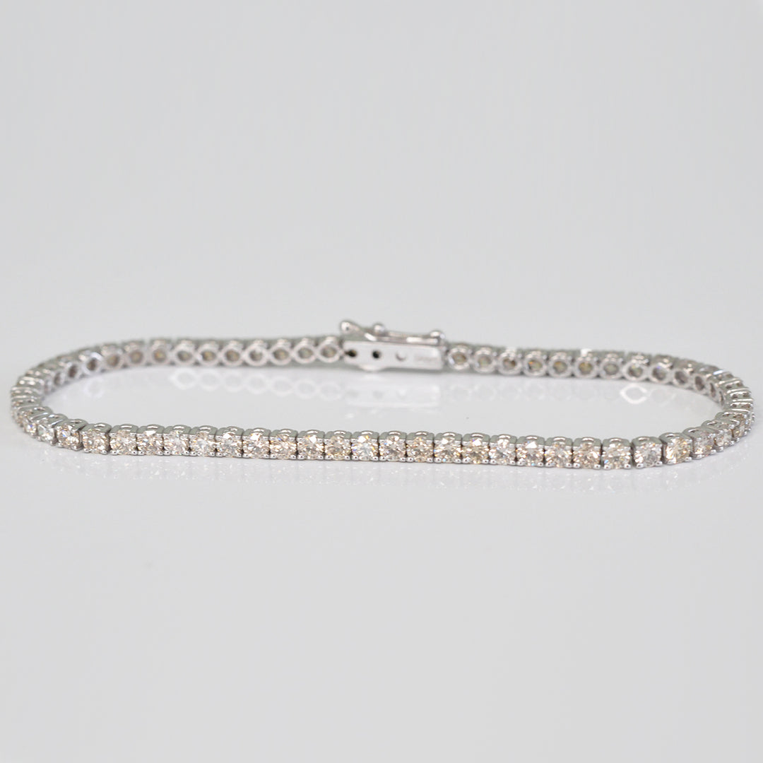 White Gold light brown diamondsTennis bracelet (4.0ct. tw.)