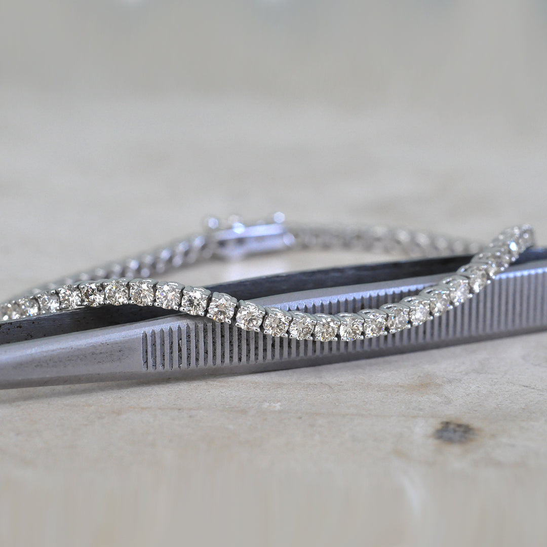 White Gold light brown diamondsTennis bracelet (4.0ct. tw.)
