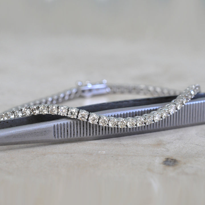 White Gold light brown diamondsTennis bracelet (4.0ct. tw.)
