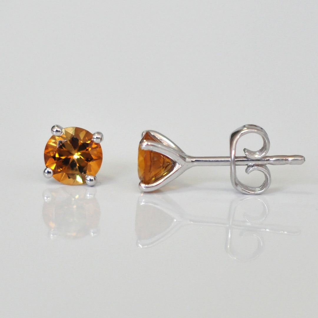 Fancy Tourmaline white gold Stud Earrings