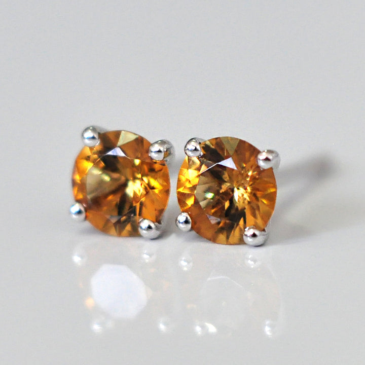 Fancy Tourmaline white gold Stud Earrings