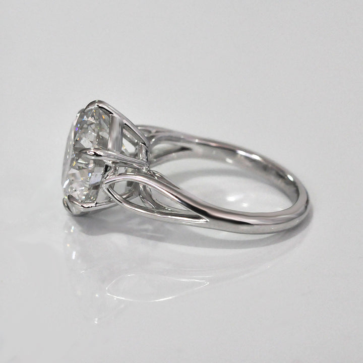 6 carat diamond split shank solitaire