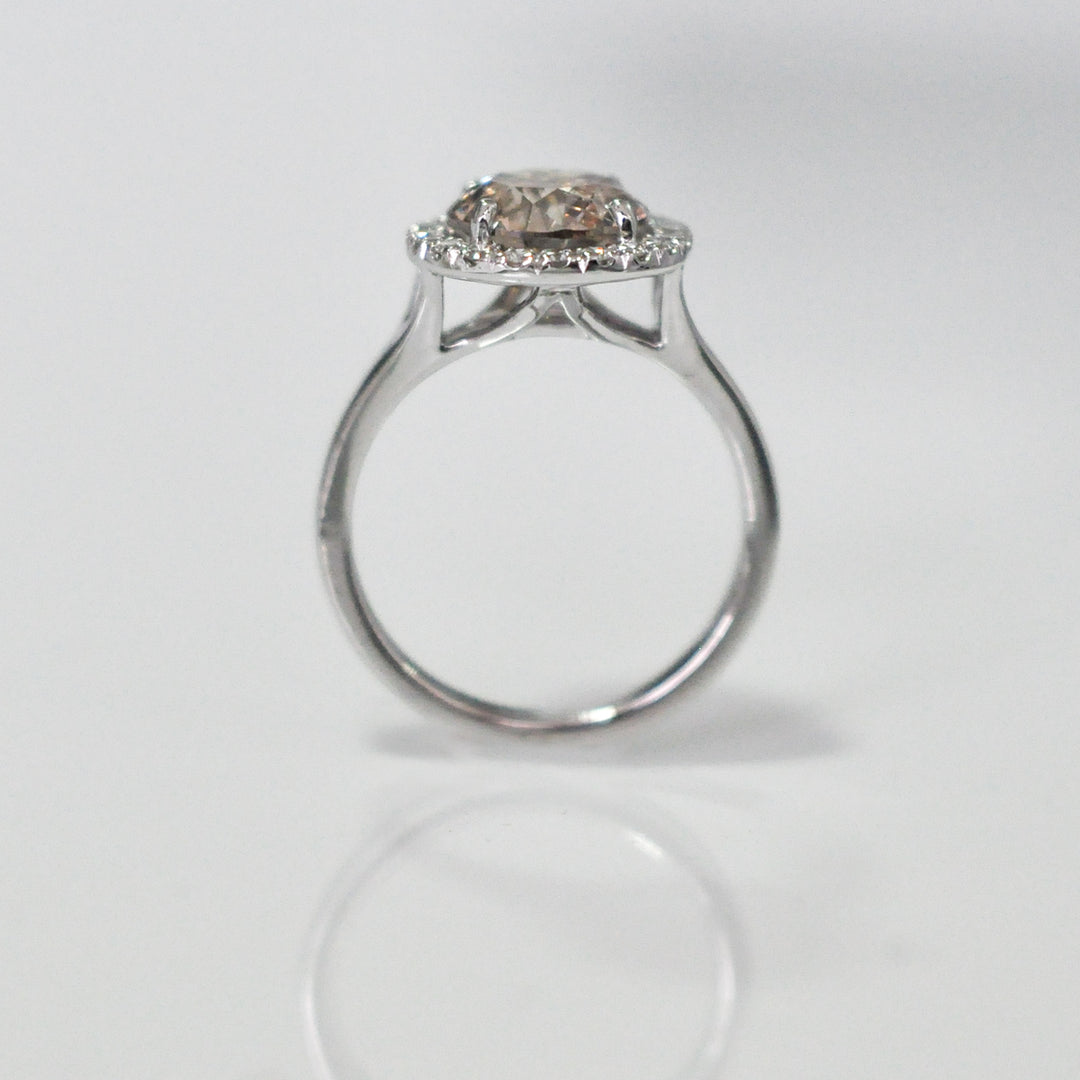 Halo fancy color Diamond Ring