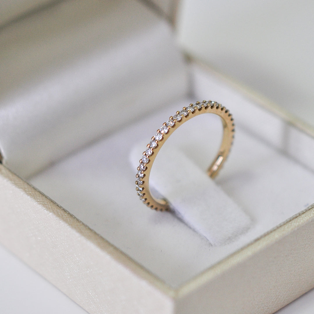 eternity yellow gold ring (0.5 ct. tw.)