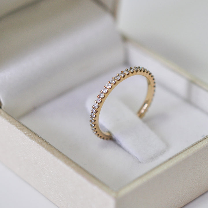 eternity yellow gold ring (0.5 ct. tw.)