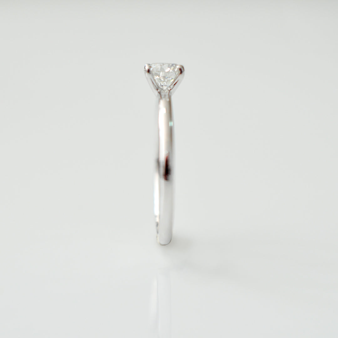 classic 0.4 carat diamond low setting martini SOLITAIRE RING
