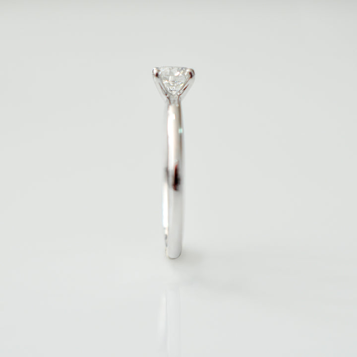 classic 0.4 carat diamond low setting martini SOLITAIRE RING