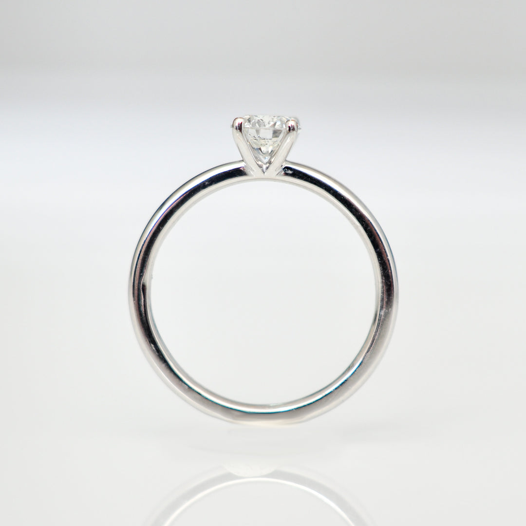 classic 0.4 carat diamond low setting martini SOLITAIRE RING