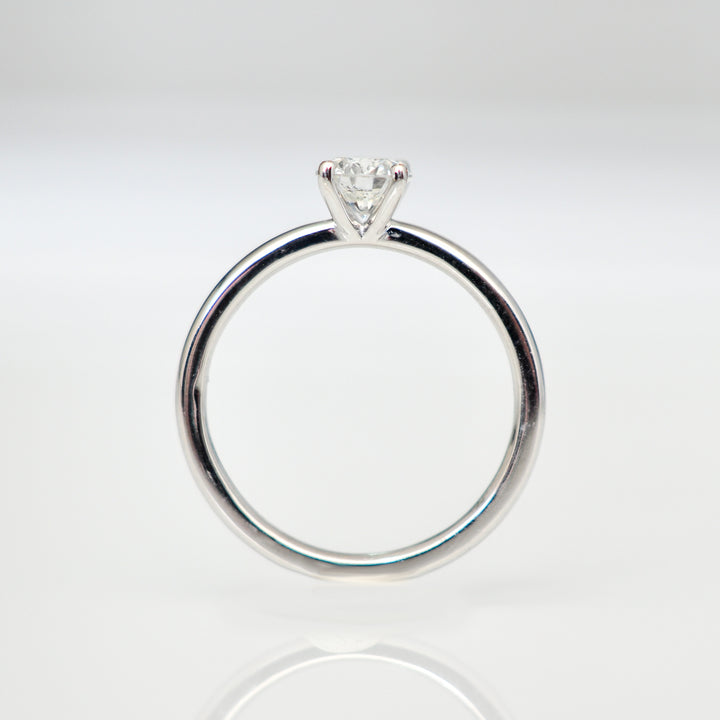 classic 0.4 carat diamond low setting martini SOLITAIRE RING