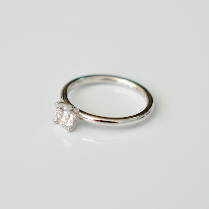 classic 0.4 carat diamond low setting martini SOLITAIRE RING