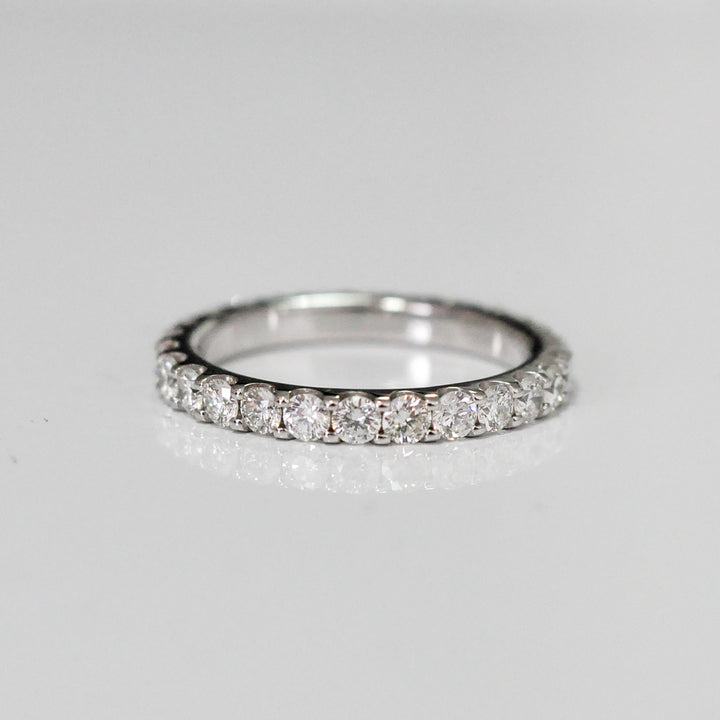 classic white diamonds (1.2 ct. tw.) white gold eternity ring