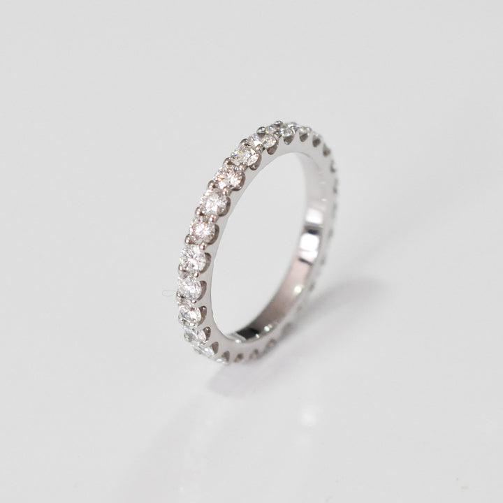 classic white diamonds (1.2 ct. tw.) white gold eternity ring
