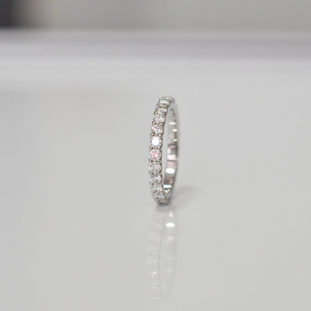classic white diamonds (1.2 ct. tw.) white gold eternity ring