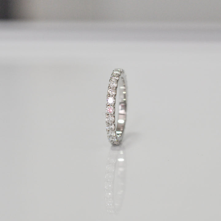 classic white diamonds (1.2 ct. tw.) white gold eternity ring