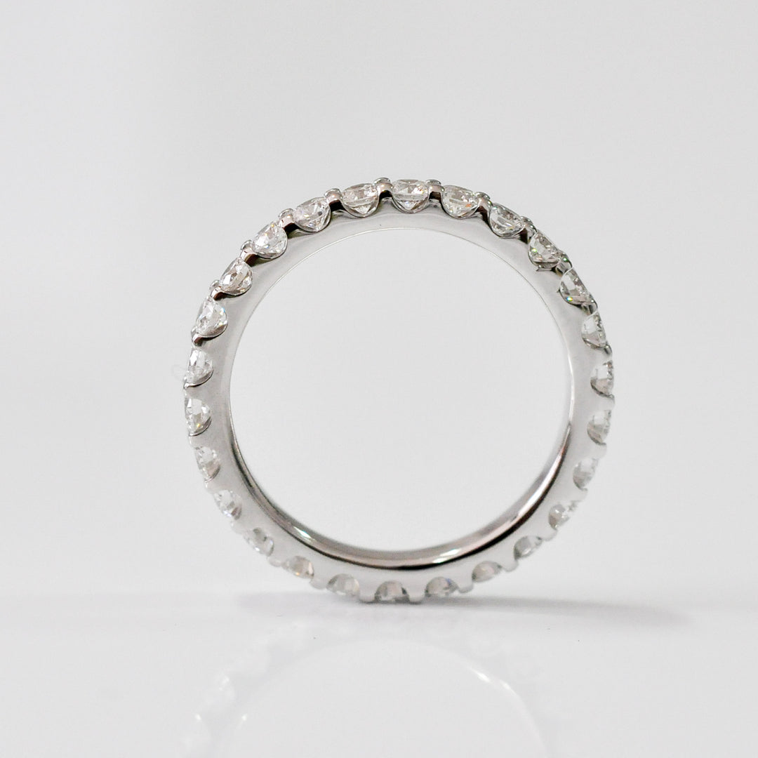 classic white diamonds (1.2 ct. tw.) white gold eternity ring