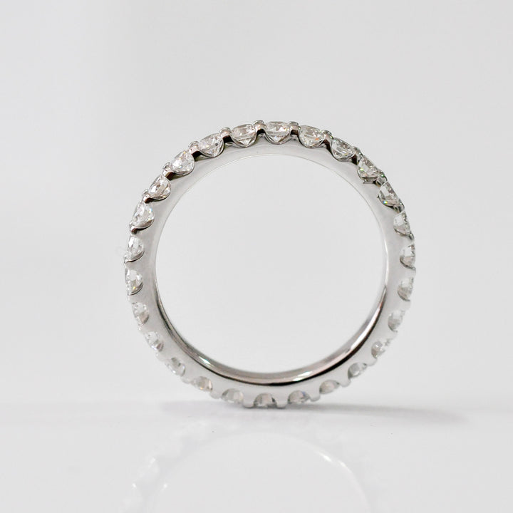 classic white diamonds (1.2 ct. tw.) white gold eternity ring