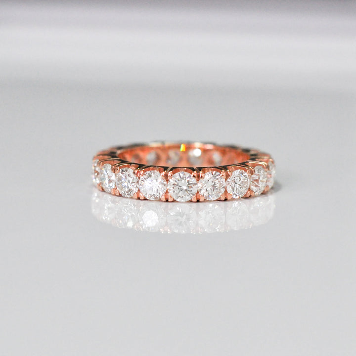 Rose gold diamonds (3 ct. tw.) eternity ring