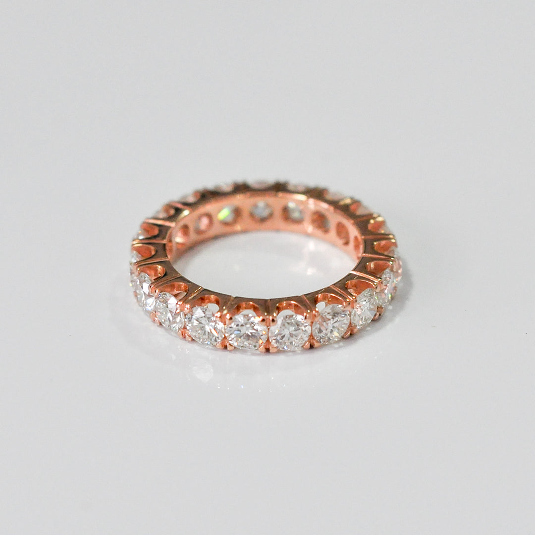 Rose gold diamonds (3 ct. tw.) eternity ring