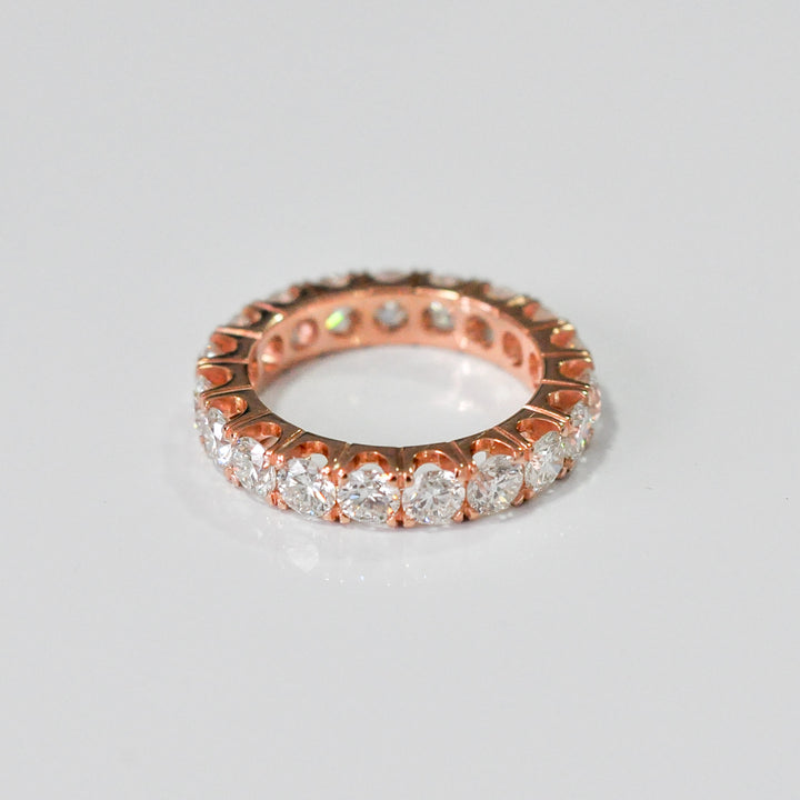 Rose gold diamonds (3 ct. tw.) eternity ring