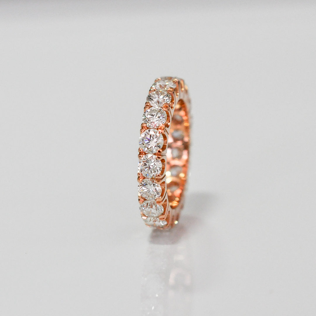 Rose gold diamonds (3 ct. tw.) eternity ring