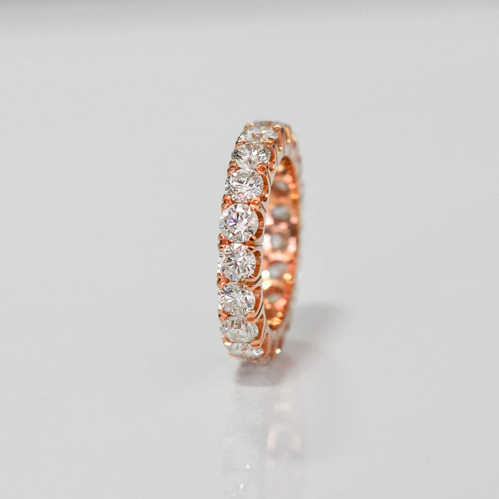 Rose gold diamonds (3 ct. tw.) eternity ring