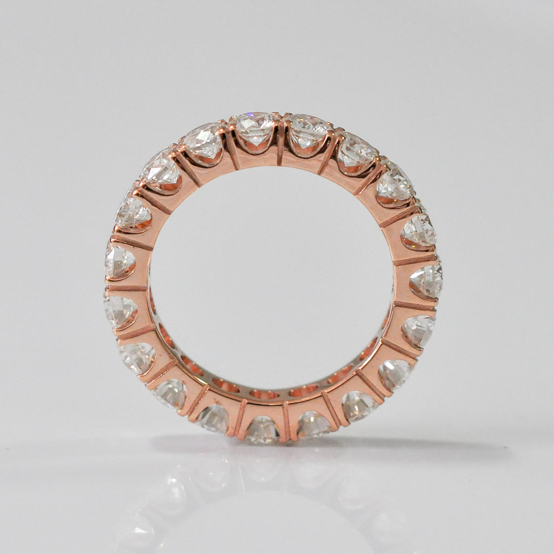 Rose gold diamonds (3 ct. tw.) eternity ring