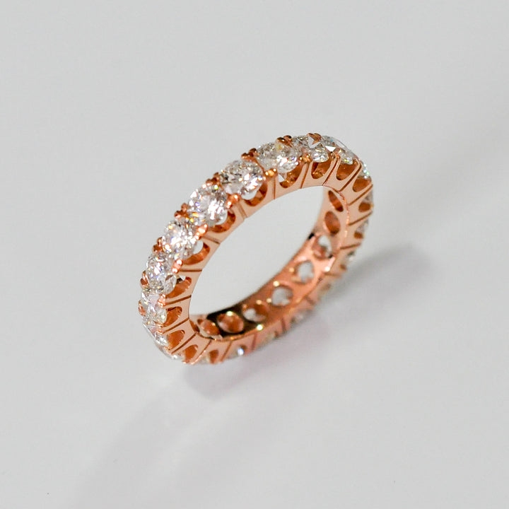 Rose gold diamonds (3 ct. tw.) eternity ring
