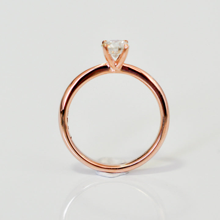 0.4 ct diamond rose gold solitaire ENGAGEMENT RING