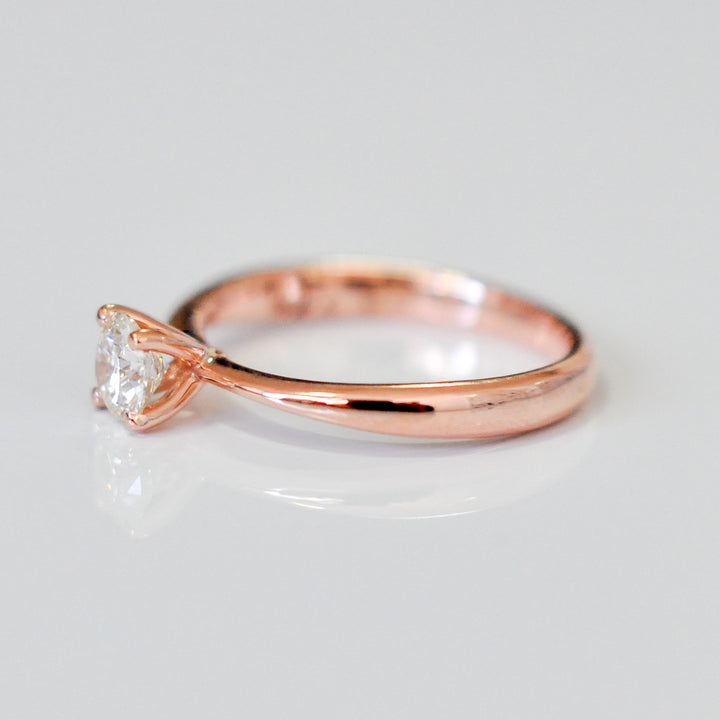 0.4 ct diamond rose gold solitaire ENGAGEMENT RING