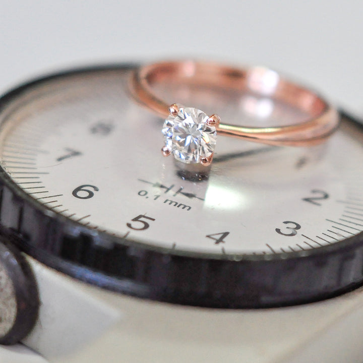 0.4 ct diamond rose gold solitaire ENGAGEMENT RING