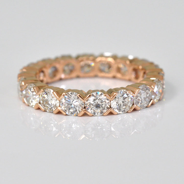 Rose gold diamonds (3.6 ct. tw.) eternity ring