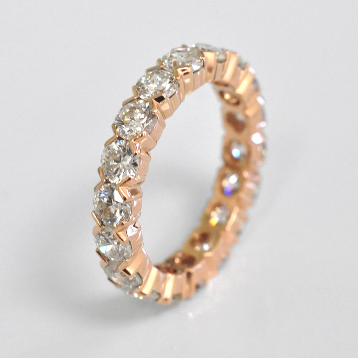 Rose gold diamonds (3.6 ct. tw.) eternity ring