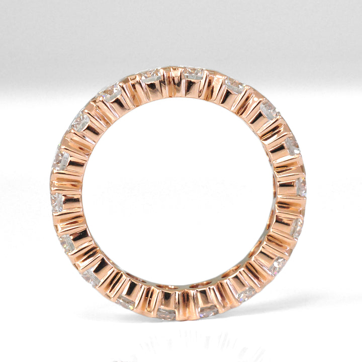 Rose gold diamonds (3.6 ct. tw.) eternity ring