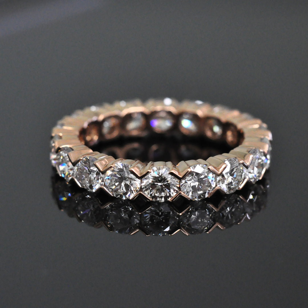 Rose gold diamonds (3.6 ct. tw.) eternity ring