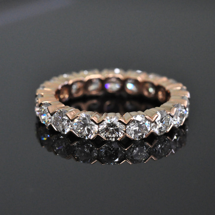Rose gold diamonds (3.6 ct. tw.) eternity ring