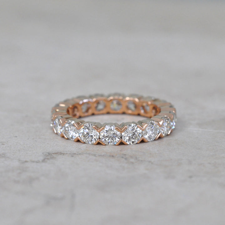 Rose gold diamonds (3.6 ct. tw.) eternity ring