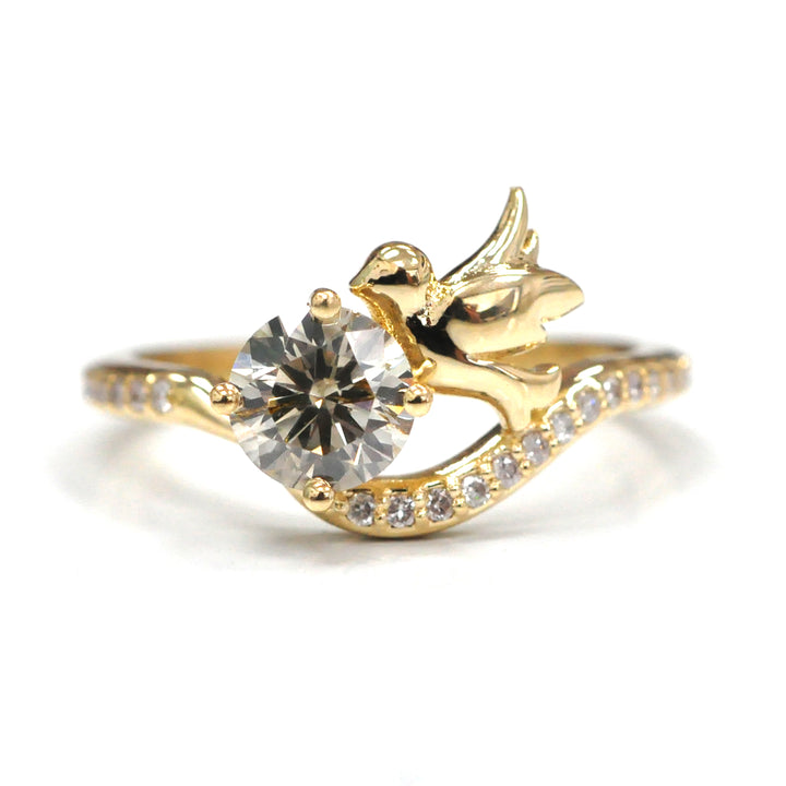 Lovebird Yellow Gold Diamonds ring
