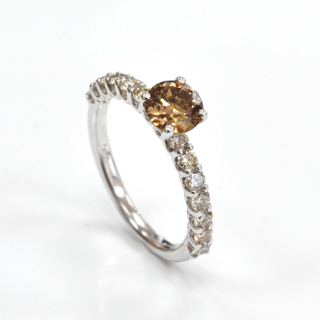 Fancy brown &amp; light brown diamonds Ring