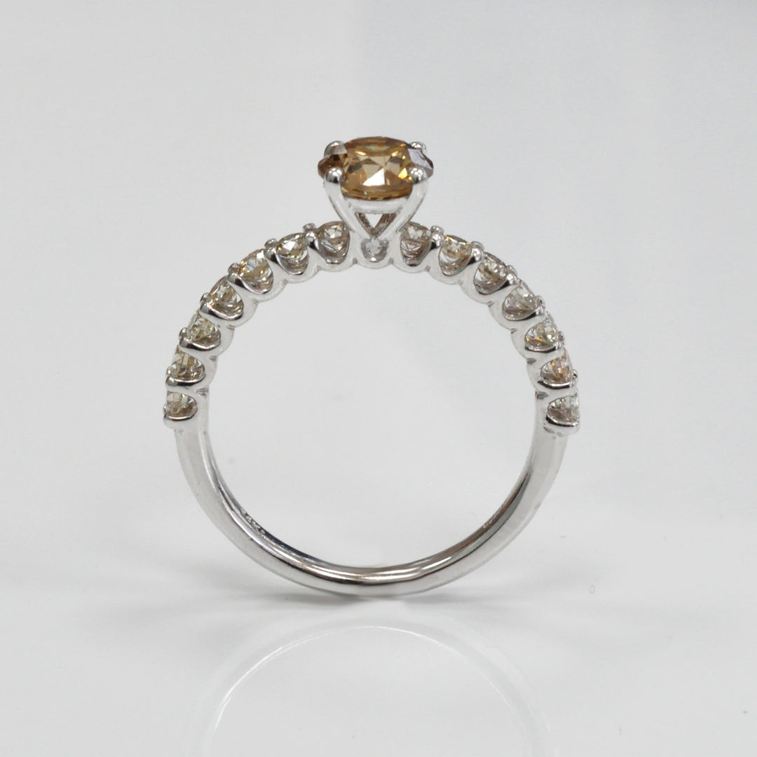 Fancy brown &amp; light brown diamonds Ring